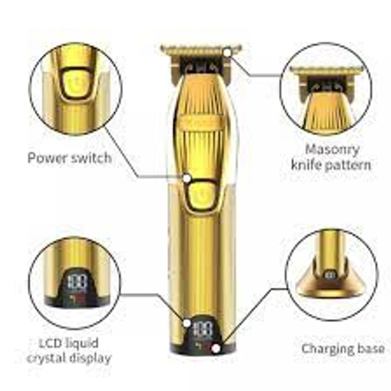 HTC AT-566 Professional Hair Clippers for Men Cordless Trimmer with LCD Display Avatech - Image 3