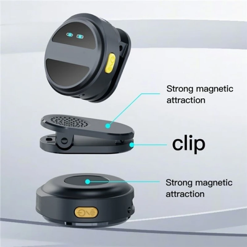 SX21 Wireless Microphone 2.4G Clip-On Type-C Port Smart Noise Reduction Lavalier Wireless Microphone - Image 3