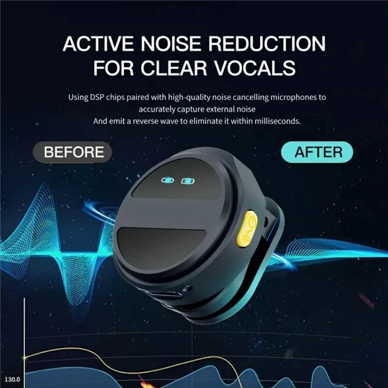 SX21 Wireless Microphone 2.4G Clip-On Type-C Port Smart Noise Reduction Lavalier Wireless Microphone - Image 4