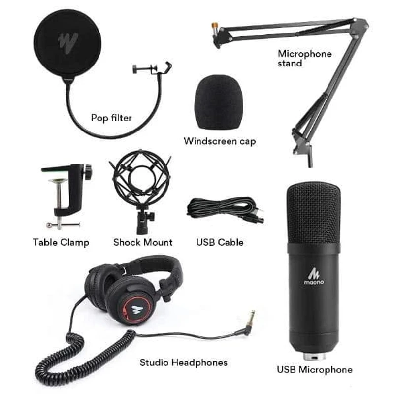 Maono AU-A04 Condenser Microphone Boom Arm Bundle Plug and Play - Image 3