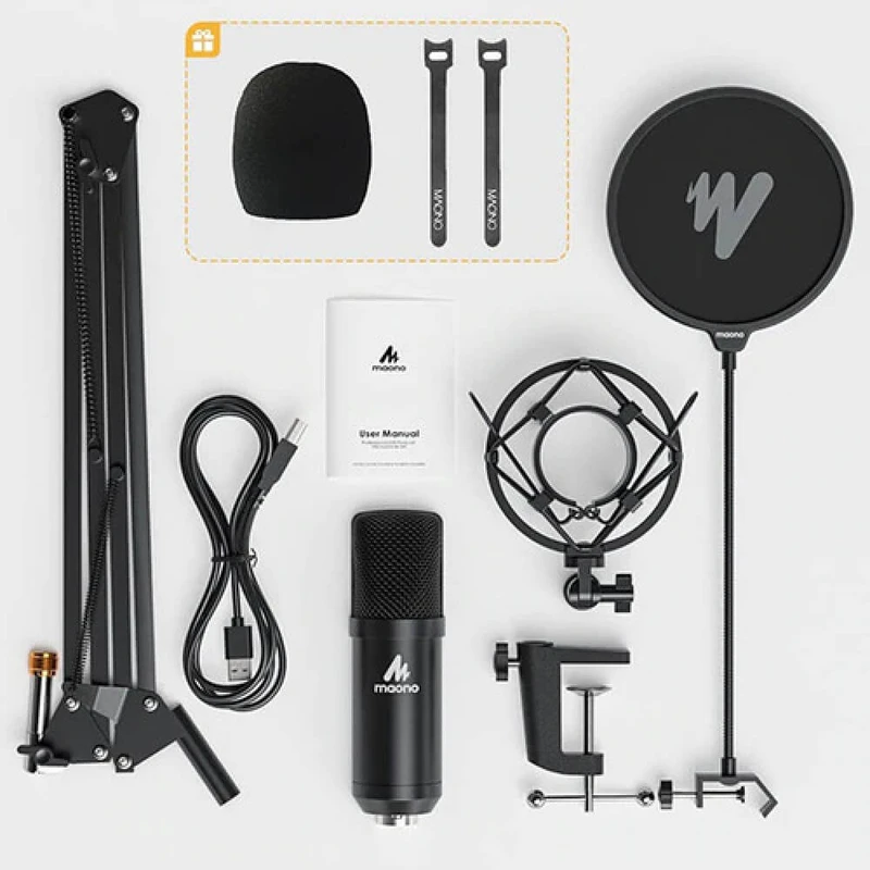 Maono AU-A04 Condenser Microphone Boom Arm Bundle Plug and Play - Image 4