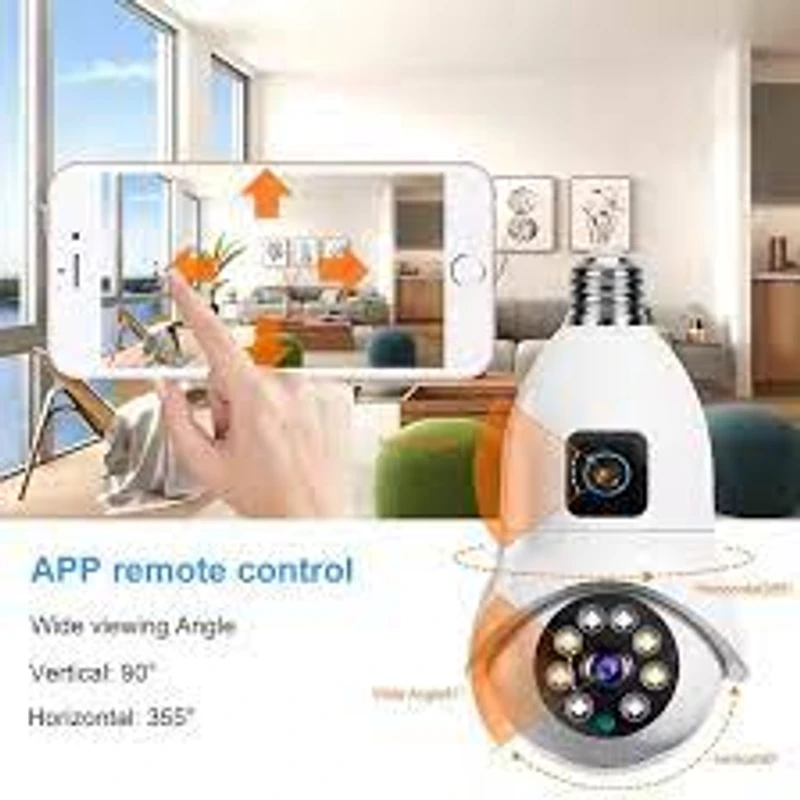 V380 PRO Q26 1080P WIFI IP Camera Night Vision Two-way Voice 2MP Bulb 360 Degree Robotic WIFI Indoor Camera