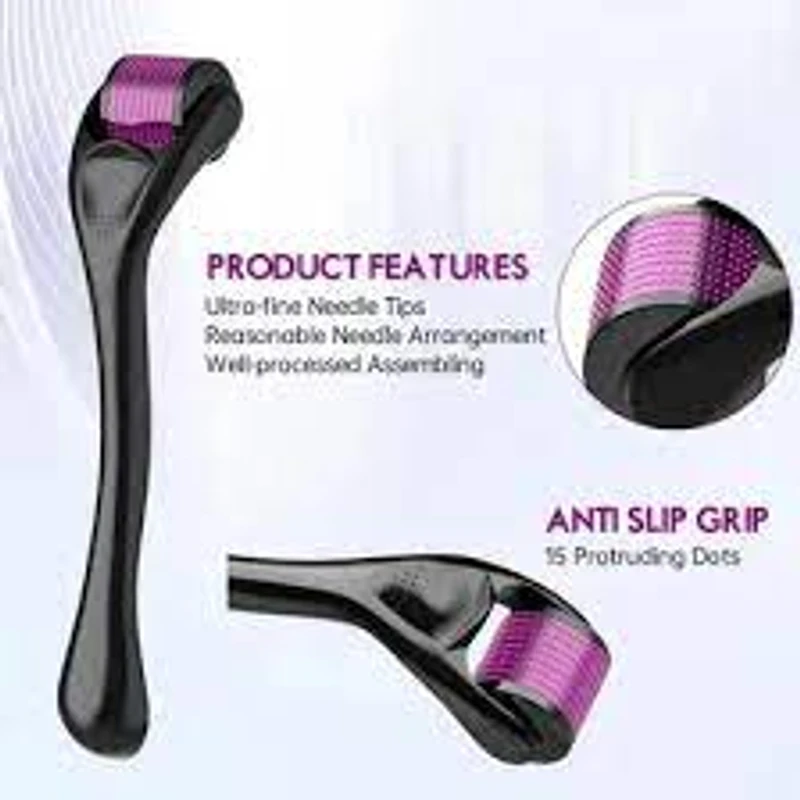 Derma Roller Micro Needle for Hair, Beard Growth and Facial Skin Therapy (0.5 mm)