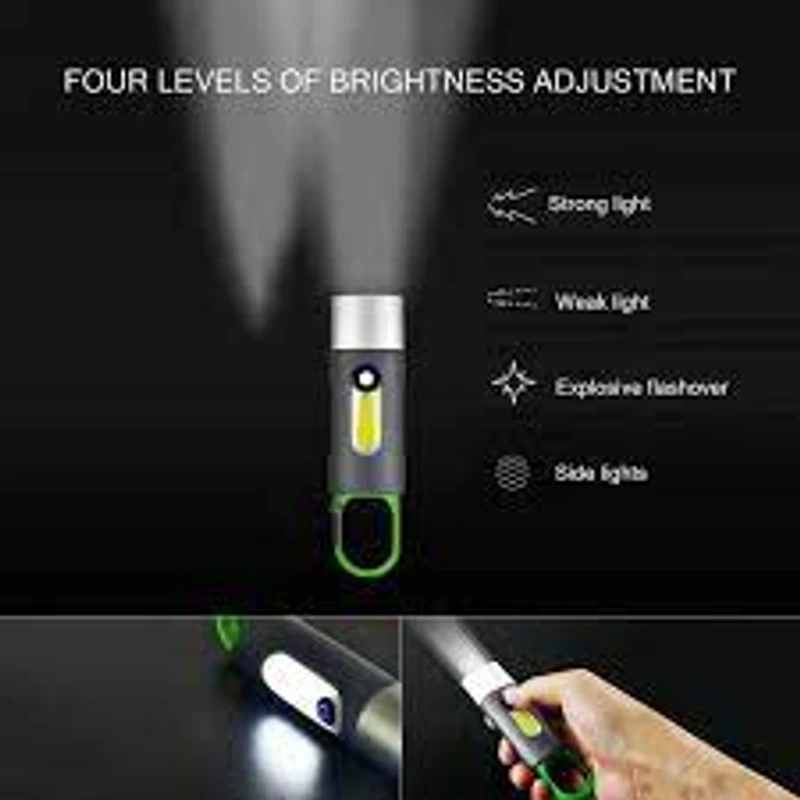 Multifunctional LED Flashlight XST-836 Work Light USB Rechargeable Camping Fishing Lantern Waterproof Zoom Torch