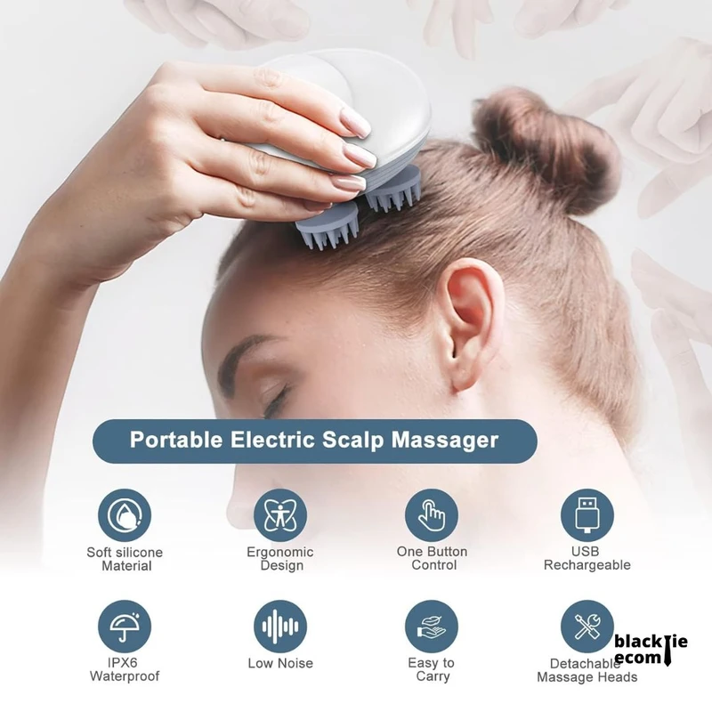 Scalp Head Hair Massager Electric Health Care Antistress Relax Body Massagem Deep Saude Tissue Prevent Body Massage - Image 4