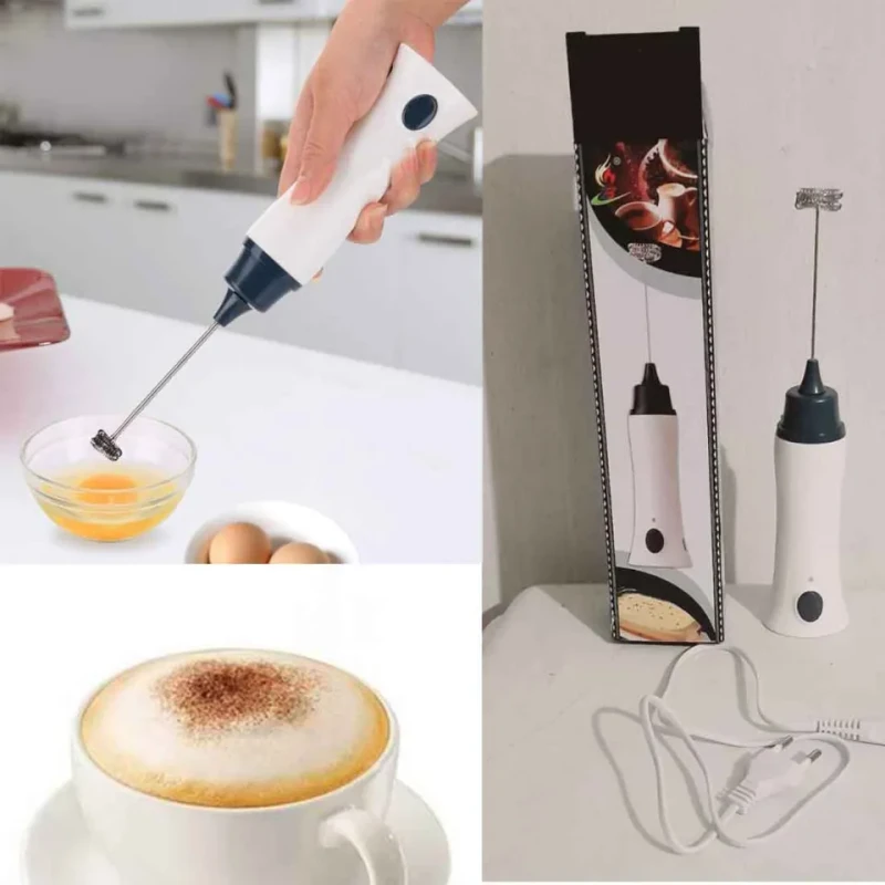 Handheld Rechargeable Liquid Mixer – Coffee Frother & Juice Maker (White) - Image 4