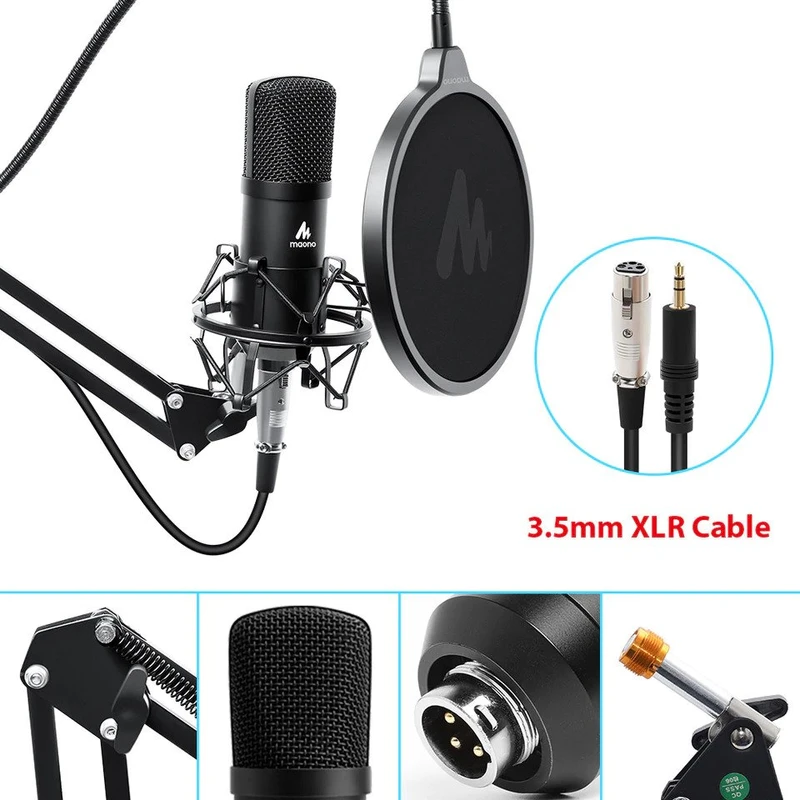 Maono AU-A03 Professional Condenser Studio Microphone Kit - Image 4