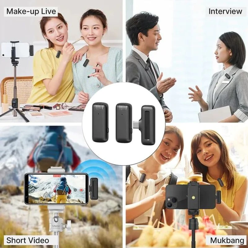 Ulanzi J12 Dual Wireless Microphone Type-C & iPhone (Official Product) - Image 4