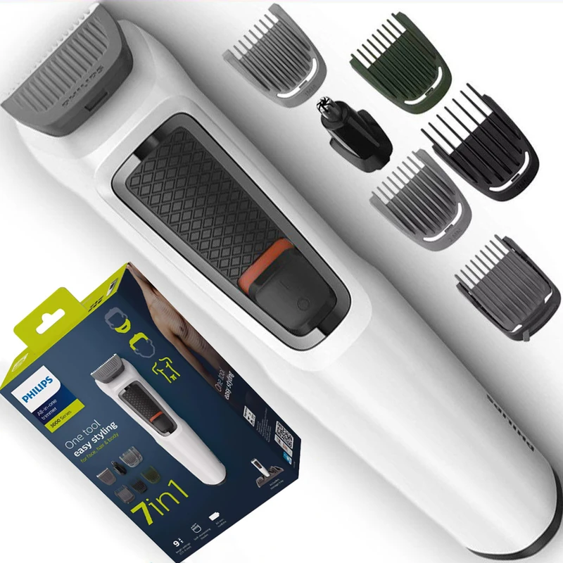 Philips (Model: MG3721/65) Multi-Groom 7-in-1 Face, Hair and Body Series 3000 for Men - 1 Year International Seller Warranty