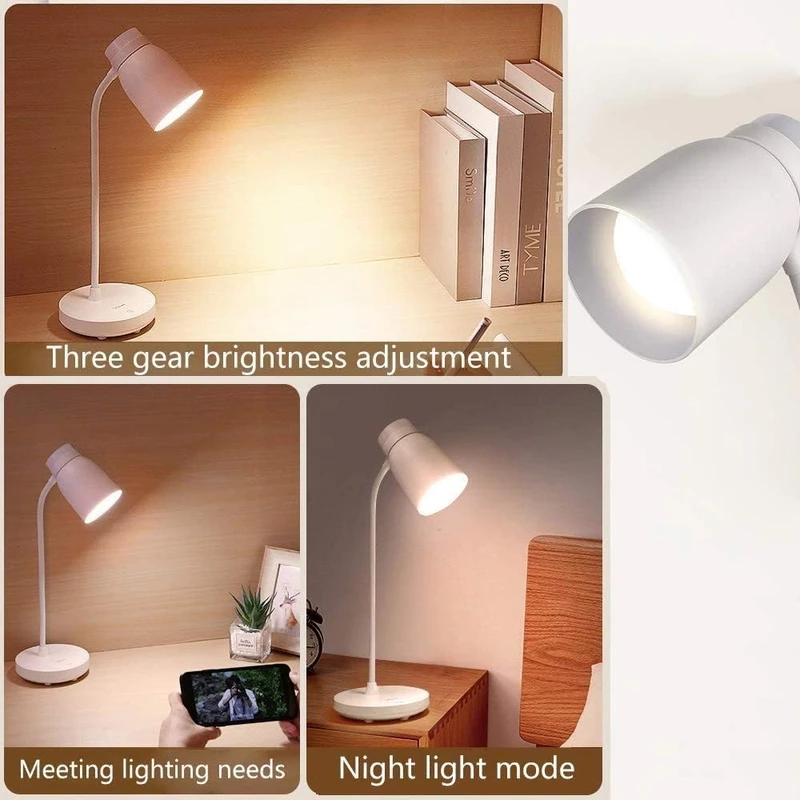 YG-T119C YAGE Desk Lamp Eye Protection Soft Light LED Table Lamp Rechargeable Learning Reading Led Bedroom Lamp - Image 3