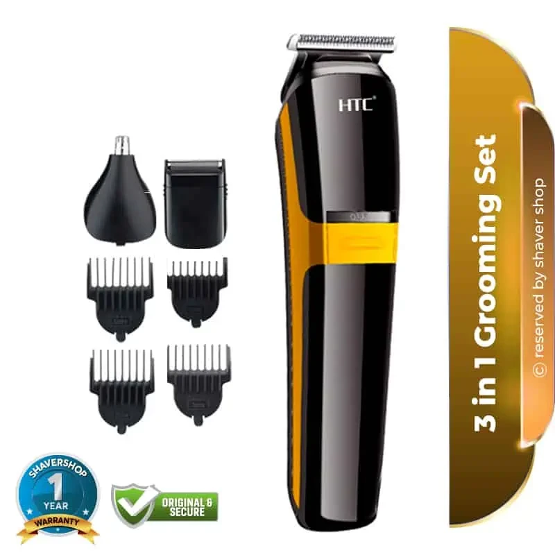 HTC At-1322 Professional 3 in 1 Rechargeable Clipper Trimmer Shaver mens grooming kit for men - Trimmer -Avatech - Image 4