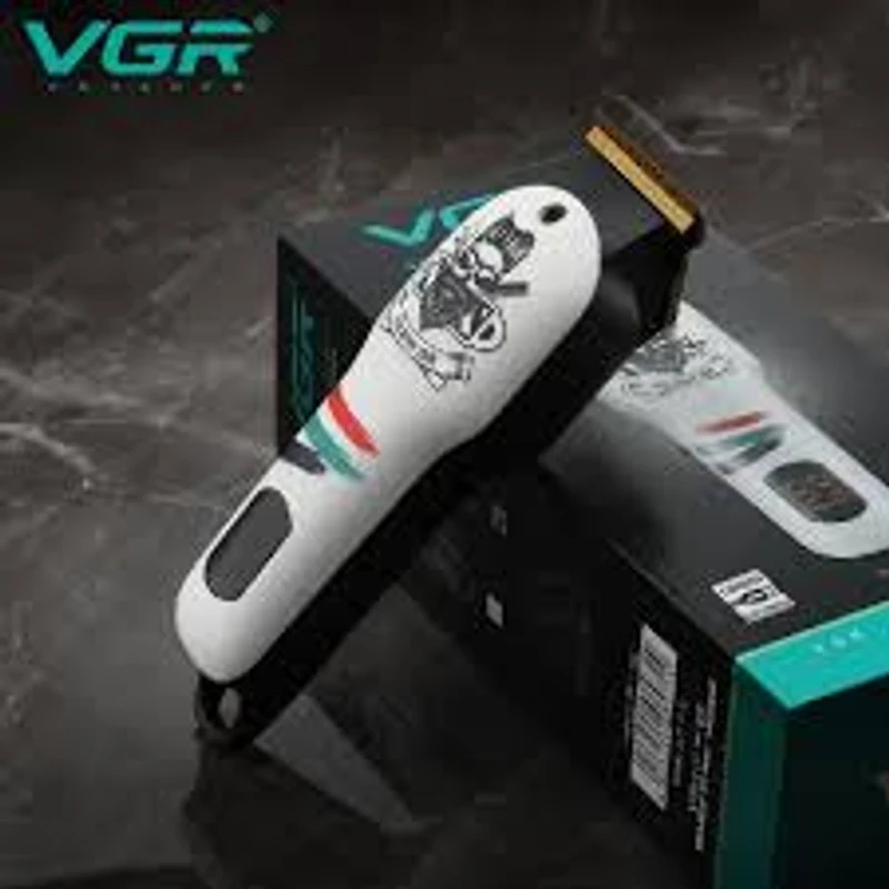 VGR V-971 Professional Corded and Cordless Rechargeable Hair Trimmer with digital display
