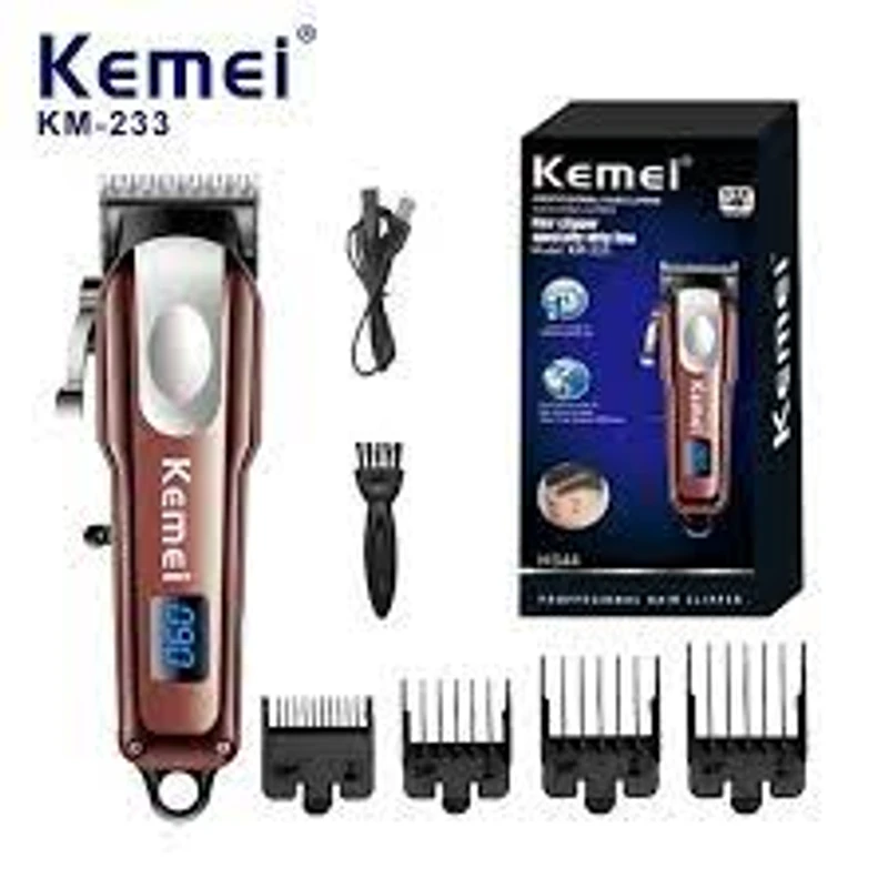 Kemei KM-233 Professional Rechargeable Hair & Beard Trimmer From Avatech Kemei KM-233 Professional Rechargeable Hair & Beard Trimmer From Avatech