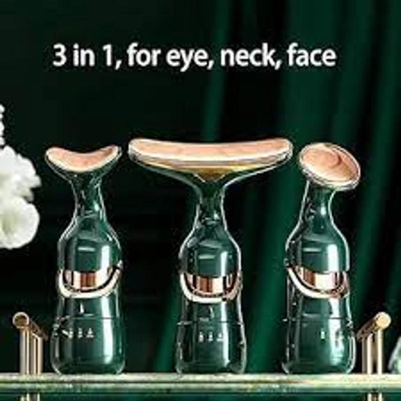 3 IN 1 EMS Face Lifting Massager Neck Firming Eye Massage Skin Fine Lines Beauty Tools Skin Lifting Tightening Device Skin Care Tool - Image 4