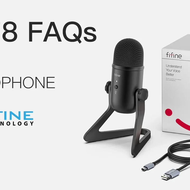 Fifine K678 Studio USB Microphone with a Live Monitoring & Gain Controls for Podcasting – Black - Image 7
