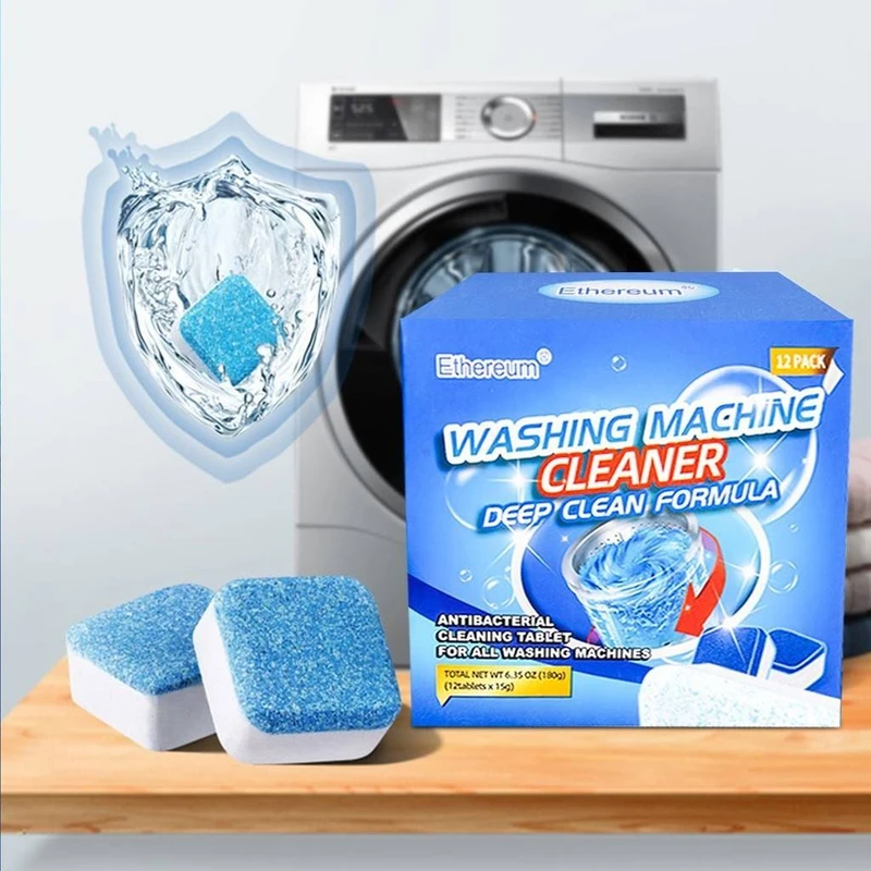 Washing Machine Tub Clean Effervescent Tablet - 12 Pcs - Image 5