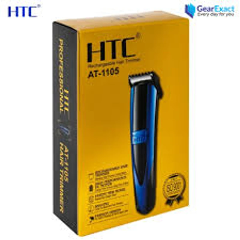 HTC AT-1105 Rechargeable Beard Trimmer and Hair Clipper for Men
