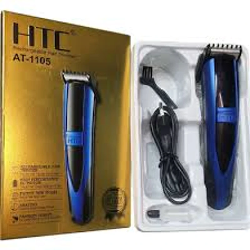 HTC AT-1105 Rechargeable Beard Trimmer and Hair Clipper for Men - Image 3