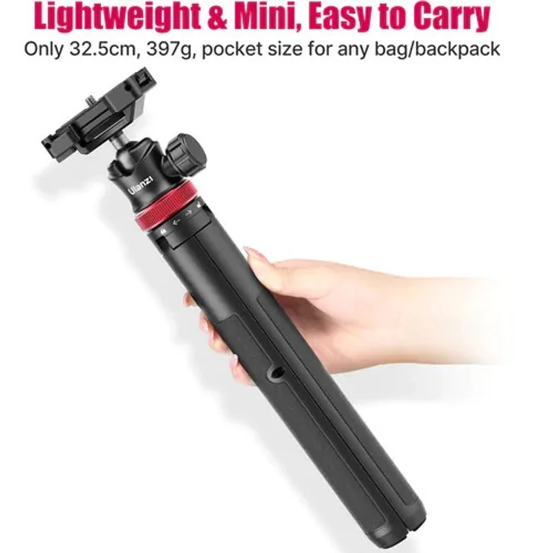 ULANZI MT-44 Extendable Tripod Selfie Stick Phone Holder Clip Vlog Mount For Smartphone DSLR Go Pro Cameras - Image 7