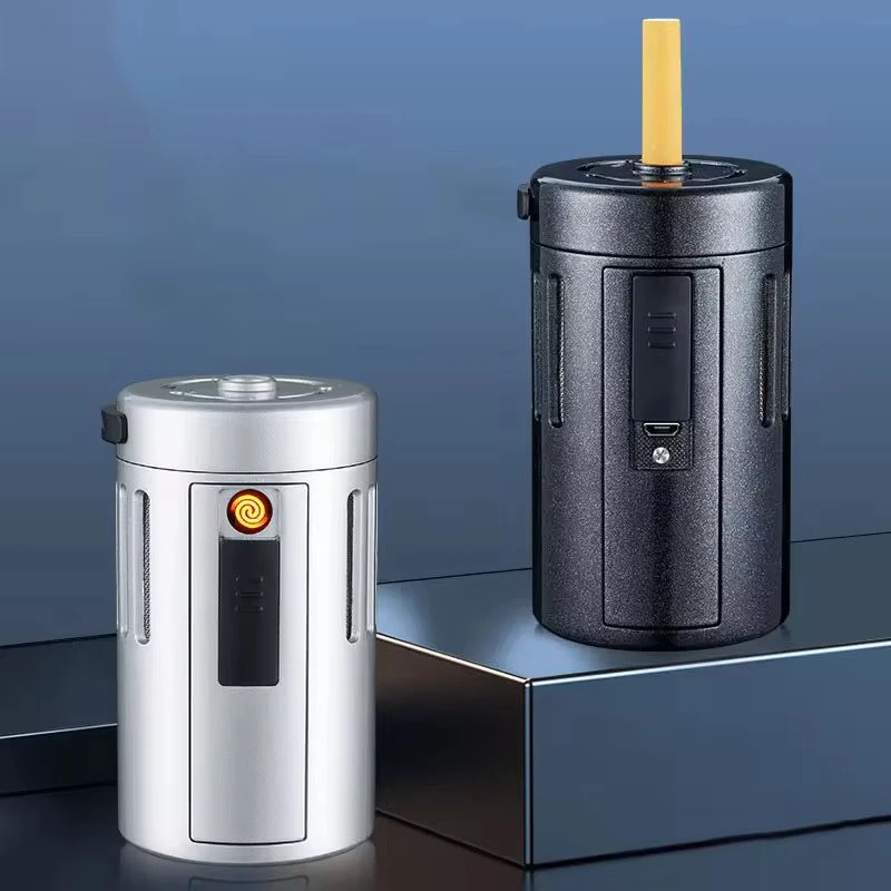 Multi-functional Portable Usb Cigarette Lighter with Ashtray - Image 3