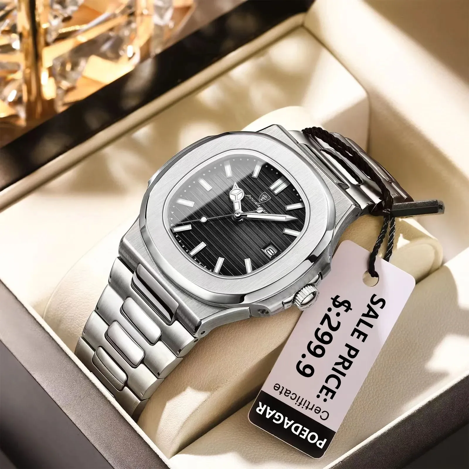 Poedagar 613 Original Watch (Black)