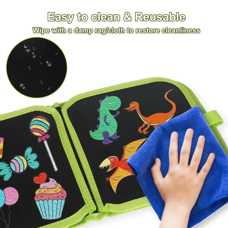 ✅ Erasable draws board water painting book, toy artifact
