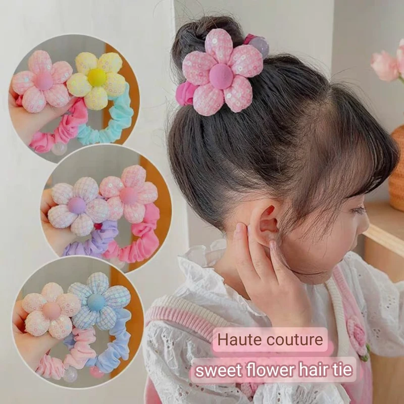 Korean high-definition version of sequined big flower baby hairband - Image 4