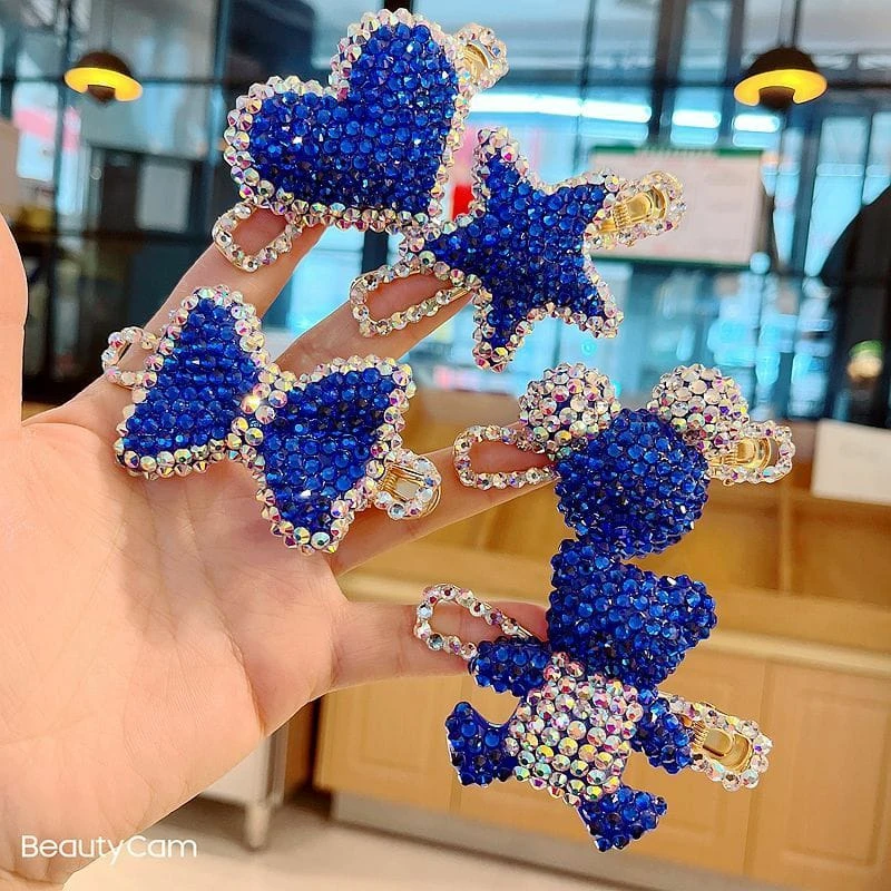 💖💖Korean New Year Red Rhinestone Hairpin Clip 💖💖