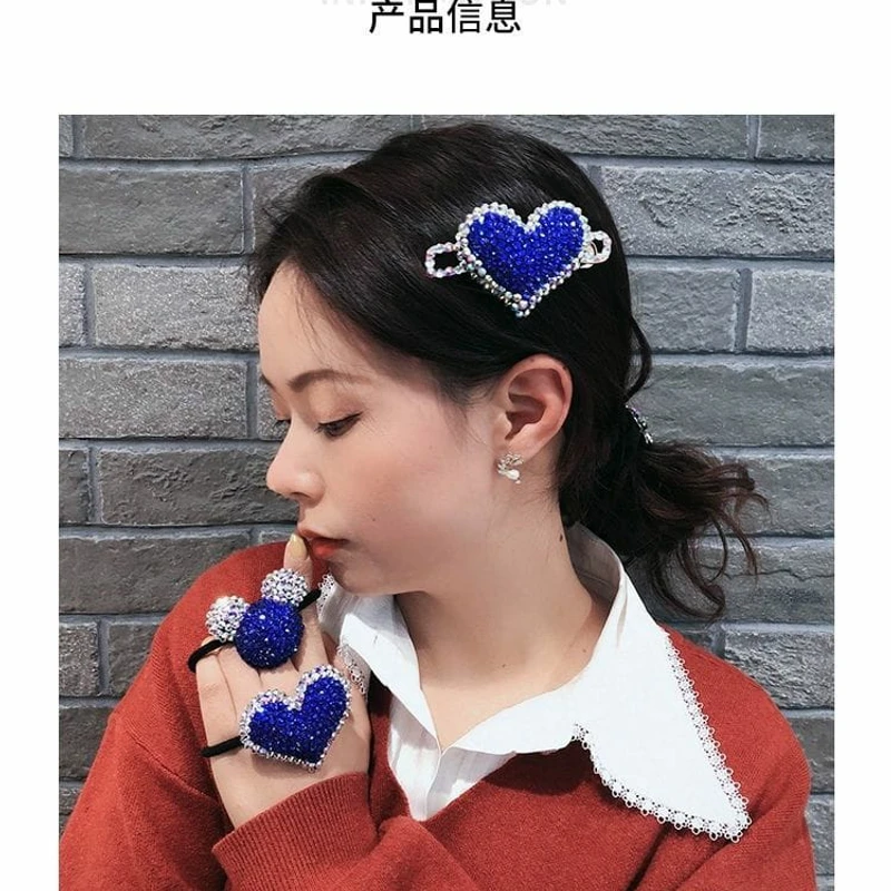 💖💖Korean New Year Red Rhinestone Hairpin Clip 💖💖
