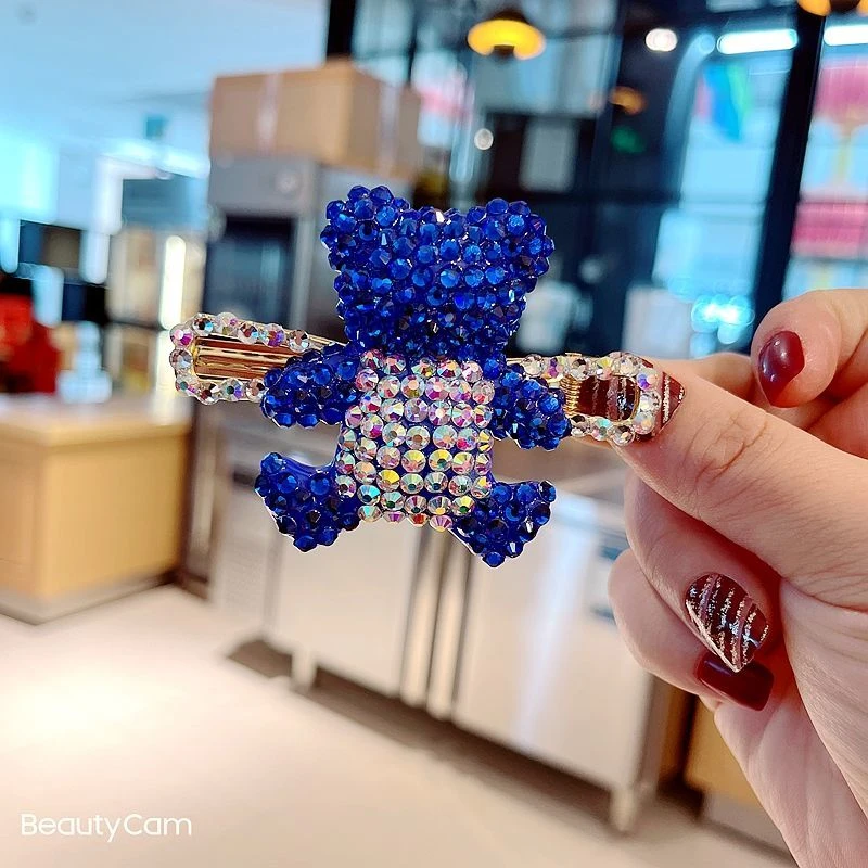 💖💖Korean New Year Red Rhinestone Hairpin Clip 💖💖 - Image 4