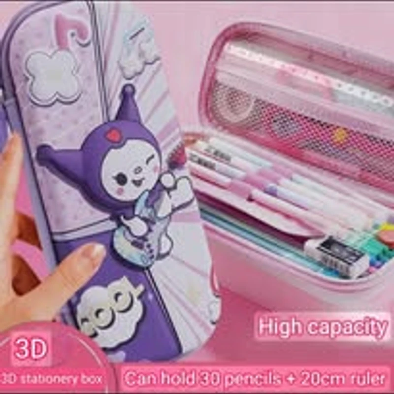 Premium Quality 3D large capacity waterproof pencil box,s - Image 3