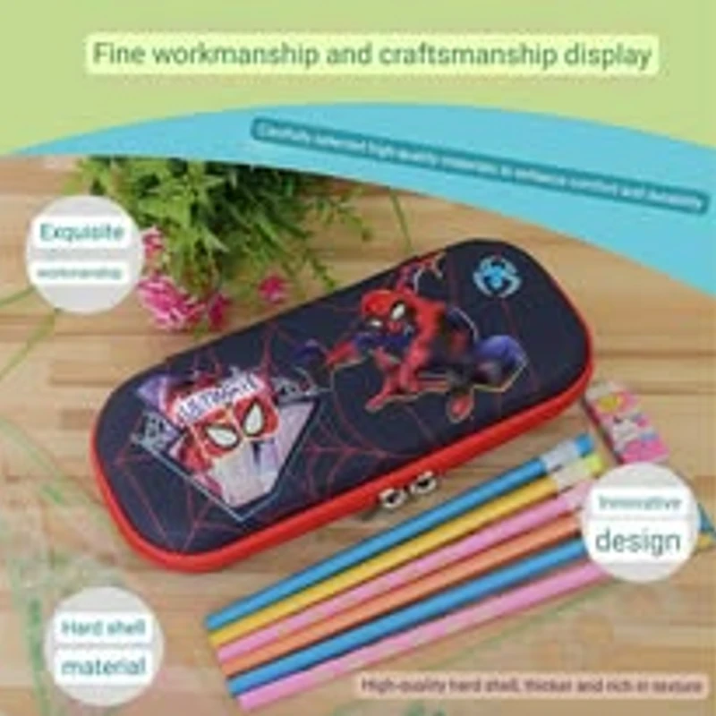 Premium Quality 3D large capacity waterproof pencil box,s - Image 5