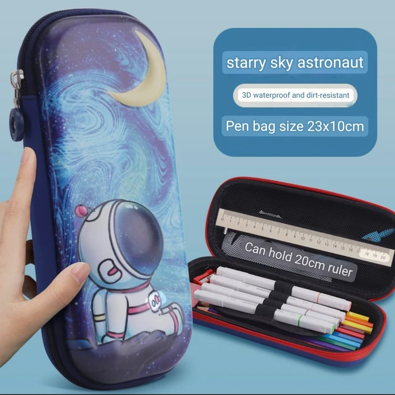 Premium Quality 3D large capacity waterproof pencil box,s