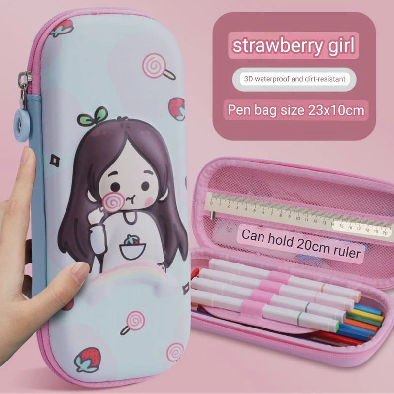 Premium Quality 3D large capacity waterproof pencil box,s