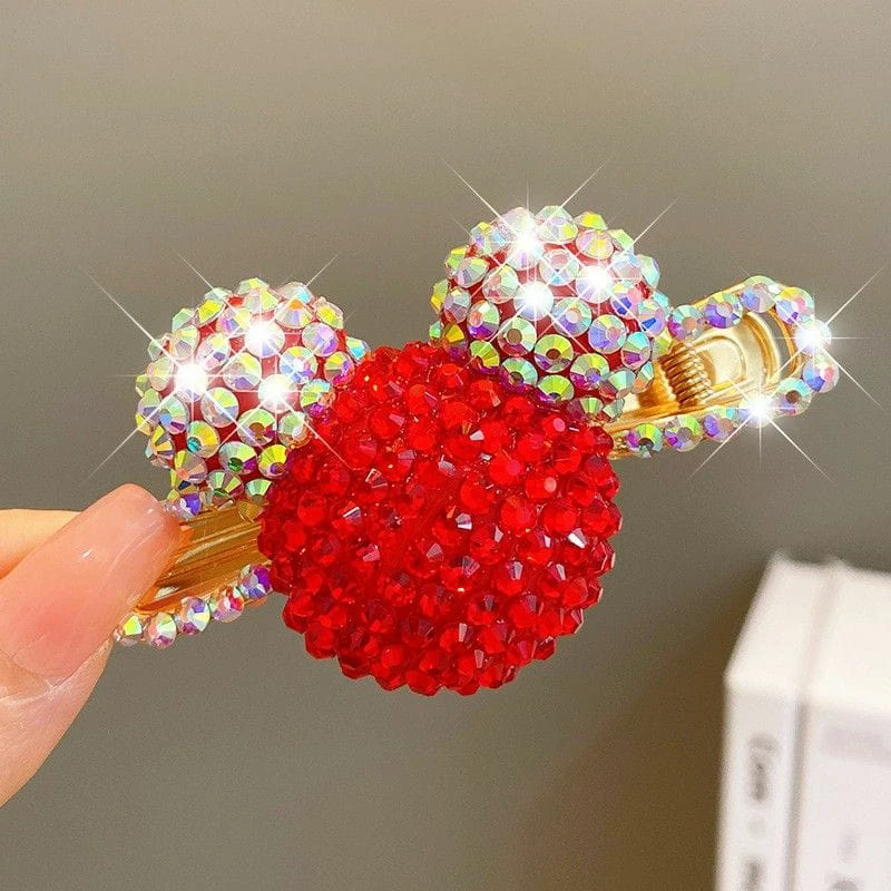 💖💖Korean New Year Red Rhinestone Hairpin Clip 💖💖 - Image 4