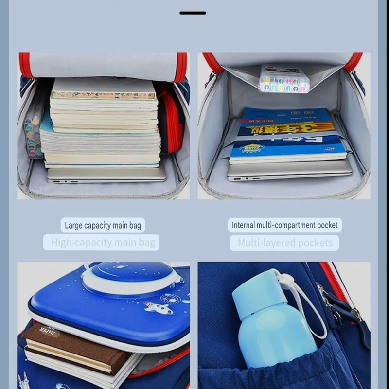 ✨ Space-Thested School Bags! ✨ 3D Astronaut Design for Students (Grade 3 to 7) - Image 4