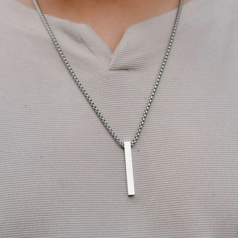 Men style Locket (Black & Silver Edition) - Thumbnail 5