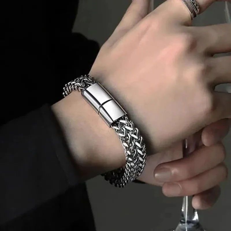 Retro Link Titanium Bracelet