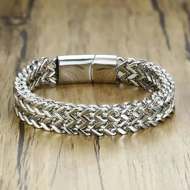 Retro Link Titanium Bracelet - Thumbnail 7