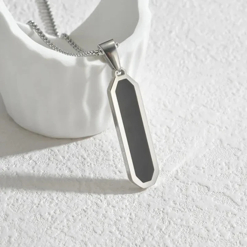 Modern Minimalist Pendant Necklace - Thumbnail 9