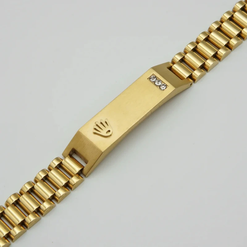 Stainless Steel  Crown Jubilee Bracelet for Men's Fashion Accessories - Thumbnail 3