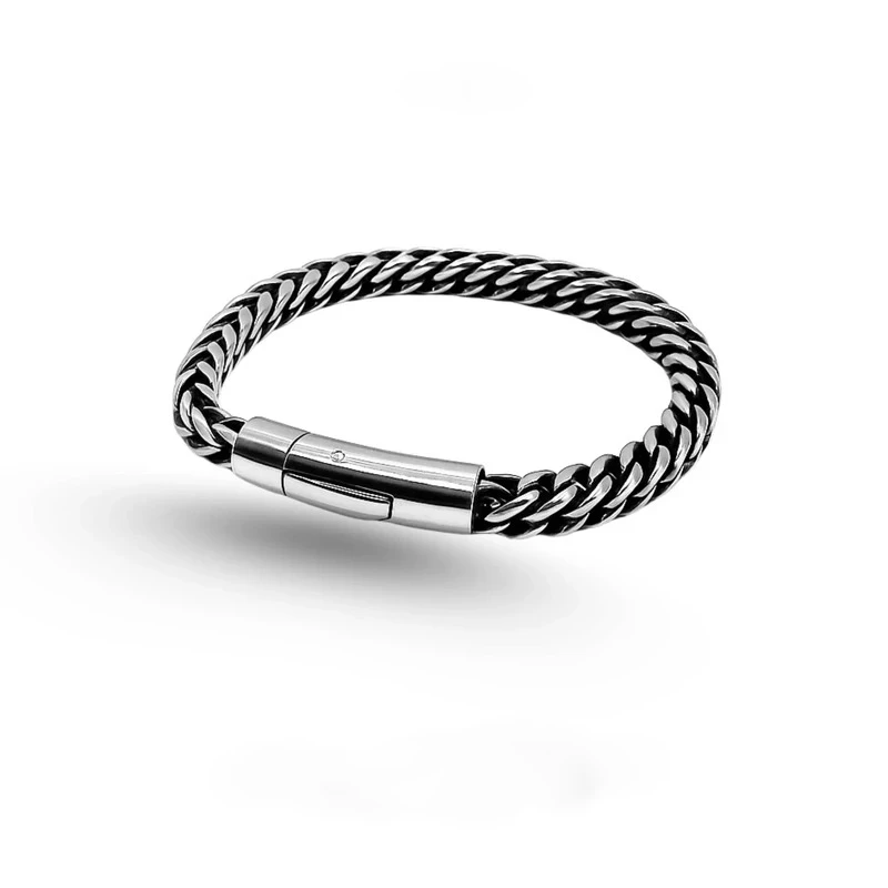 Men's Fashion Iced Chain and Bracelet Set - Thumbnail 6