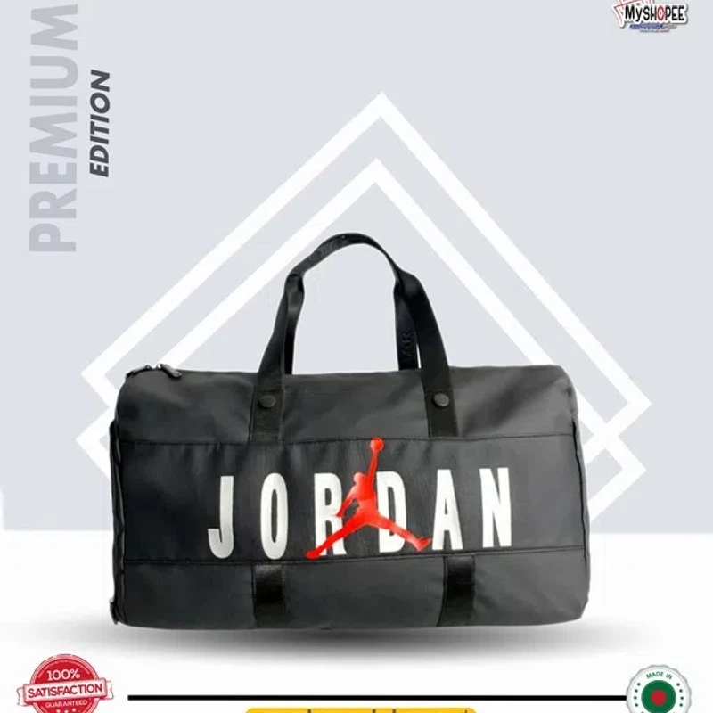 Nike Air Jordan fan made Velocity Duffle Bag (One Size, Black)