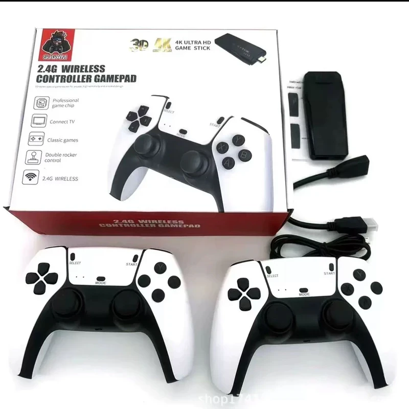 M8 Pro Game Stick 4K 20000 Games Retro Nostalgic Game HDMI-compatible 2.4G Dual Wireless Handle Video Game Sticks 4k Console