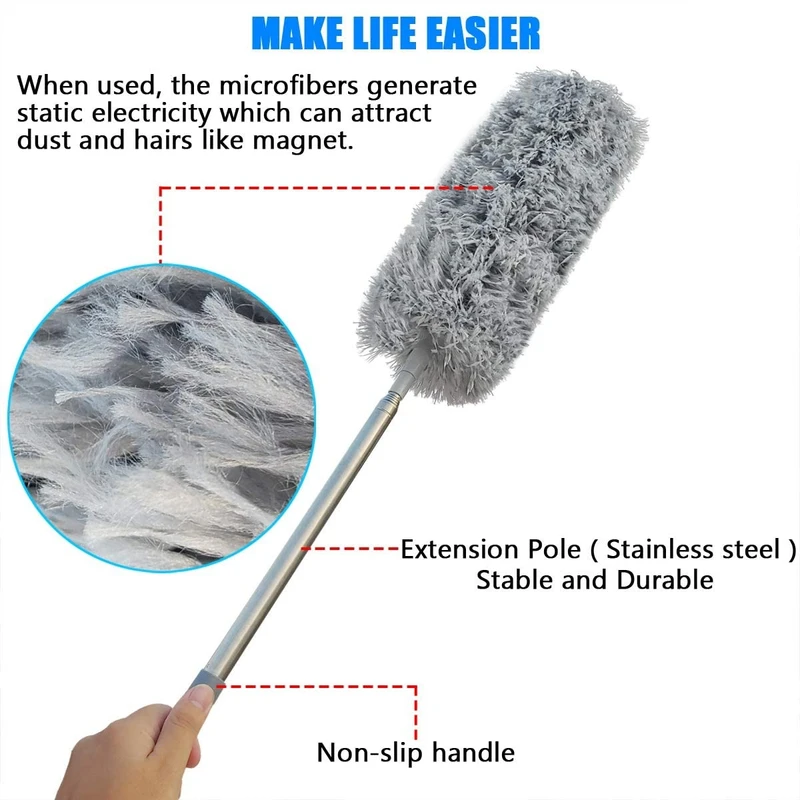 Microfiber Duster with Extendable Handle