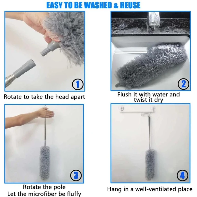 Microfiber Duster with Extendable Handle - Image 3