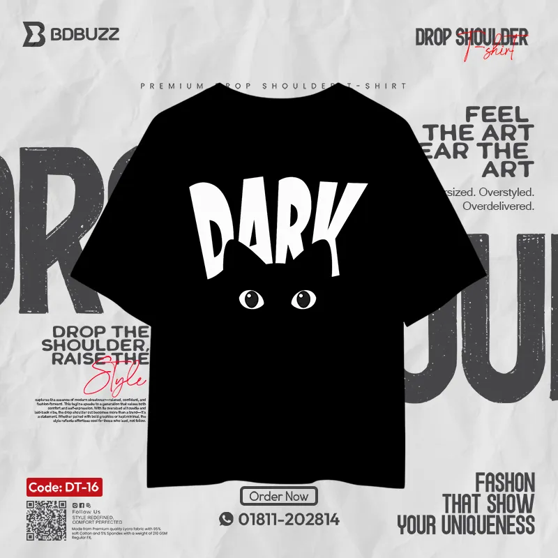 Dark Cat Premium DropShoulder