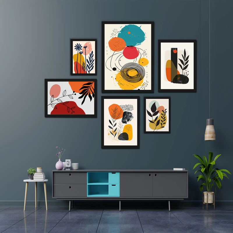 Set Of 6 Wall Art Combo 2