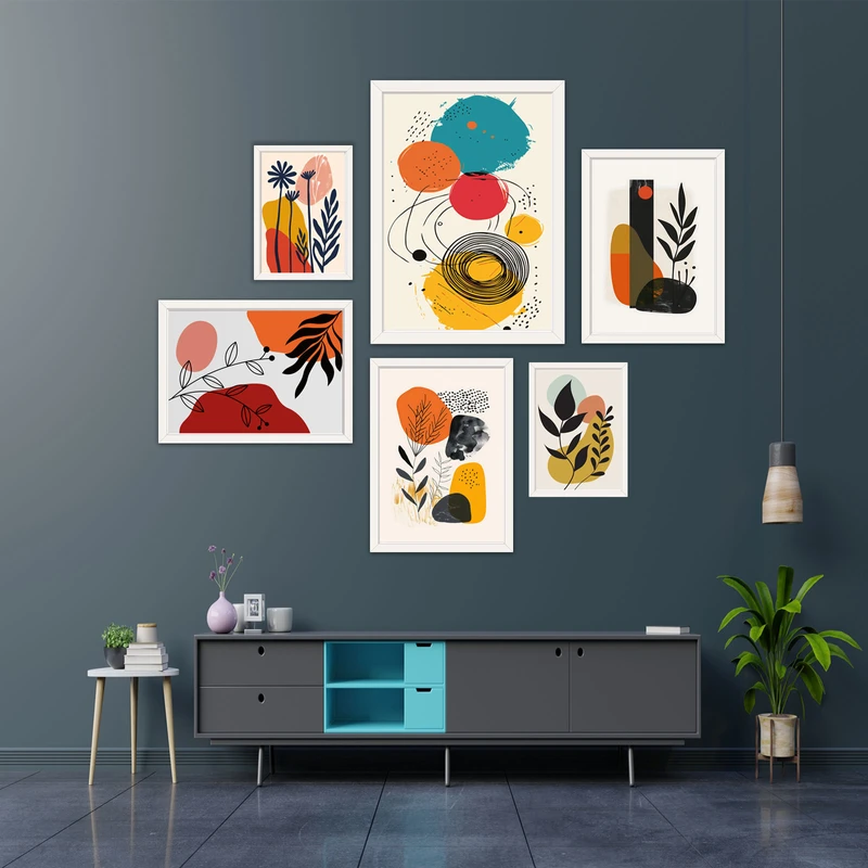 Set Of 6 Wall Art Combo 2