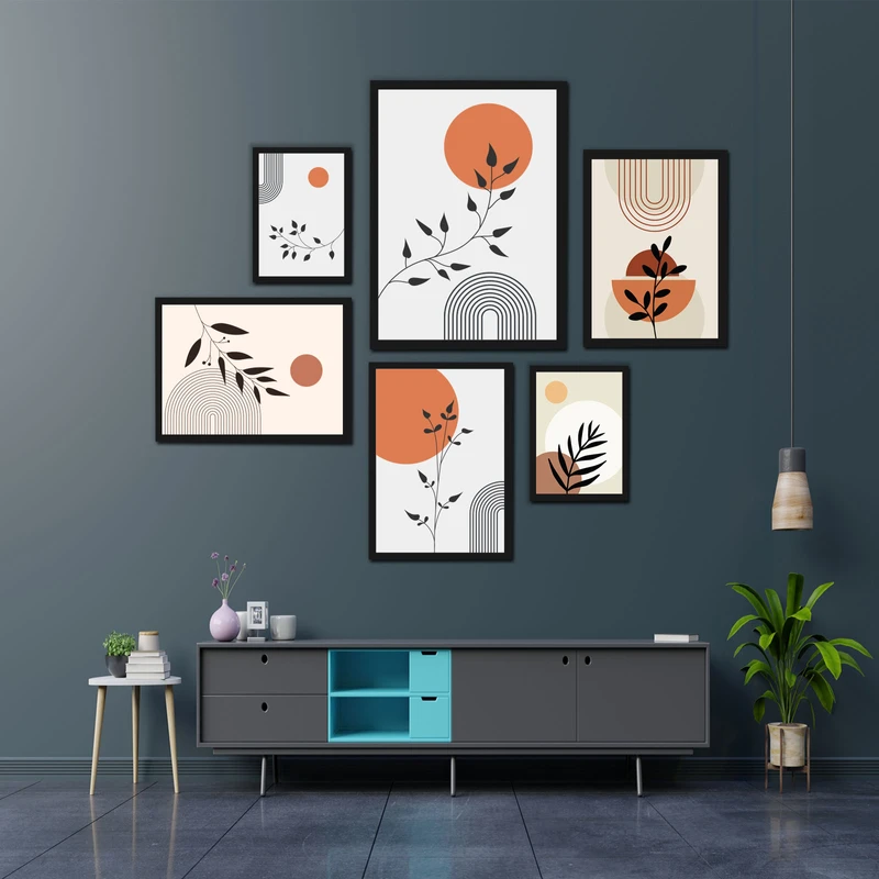 Set Of 6 Wall Art Combo